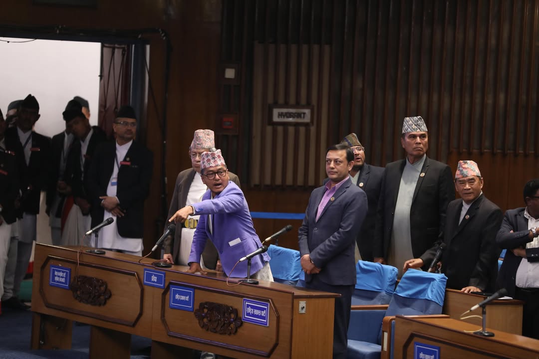 संसदमा छाती पिट्दै लिङदेनले भने: राजावादी यहाँ छ, सके जेल हाल (भिडियो)