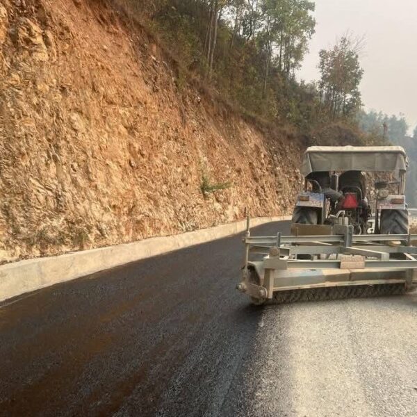 वडामै पहिलोपटक सडक कालोपत्र