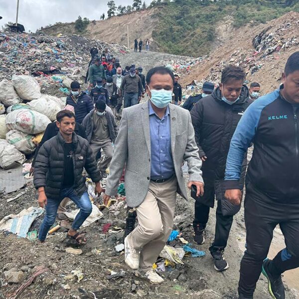 बञ्चरेडाँडा ल्यान्डफिल्ड साइटको अनुगमनमा कुलमान