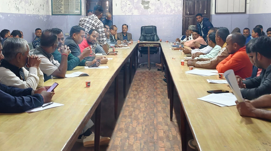 पर्सा–१ र २ मा सर्वदलीय बैठक सुरु