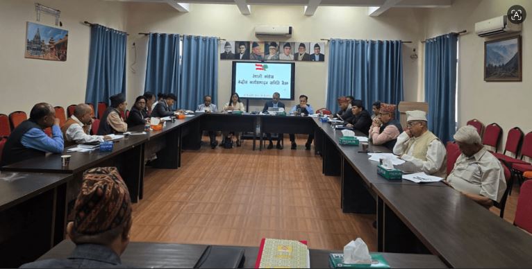 कांग्रेस केन्द्रीय कार्यसम्पादन समितिको बैठक सानेपामा