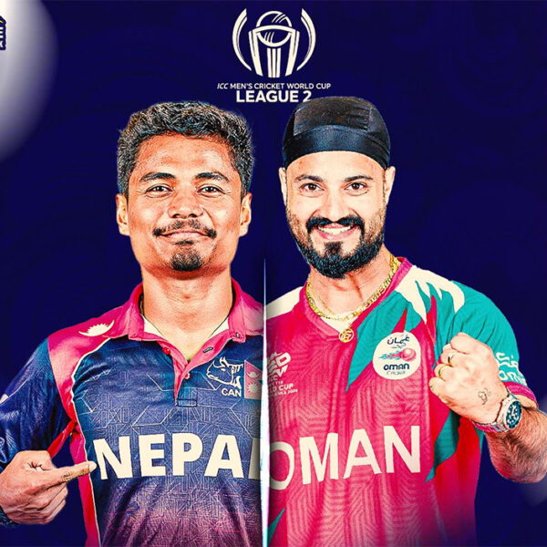 नेपाल–ओमान भिडन्त: आईसीसी क्रिकेट विश्वकप लिग–२ मा नेपालले बलिङबाट सुरुवात