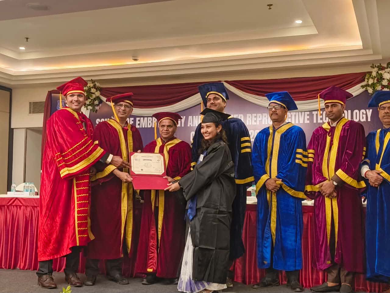 क्लिनिकल एम्ब्रायोलोजीमा स्वर्ण पदक जित्ने पहिलो नेपाली विद्यार्थी बनिन् जयश्वरी शर्मा