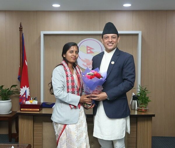 सभामुखसँग उपसभामुखको पहिलो शिष्टाचार भेट