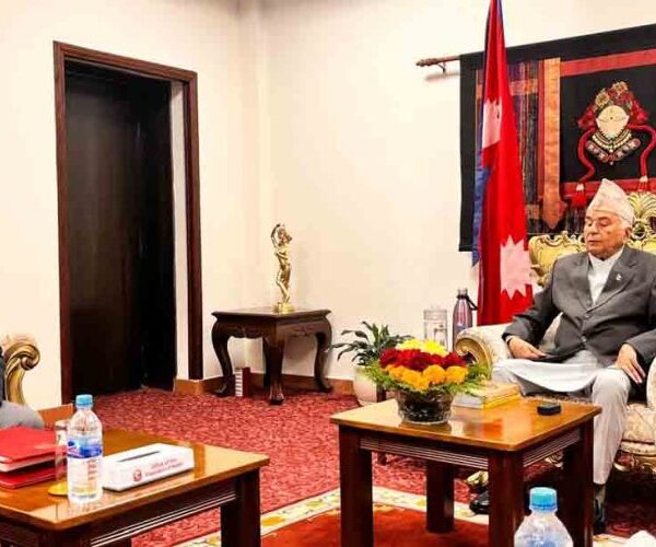 राष्ट्रपतिलाई अर्थमन्त्रीले गराए बजेटबारे जानकारी