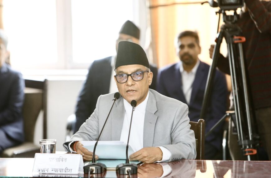 प्रधानन्यायाधीशमा मनोज शर्माको नाम अनुमोदन