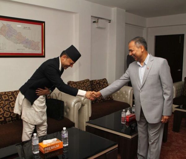 उपराष्ट्रपतिसँग सभामुख अर्यालले गरे शिष्टाचार भेट