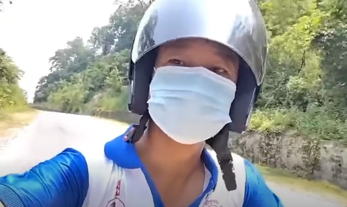 हर्क साम्पाङ मोटरसाइकल दुर्घटनामा, हातमा चोट