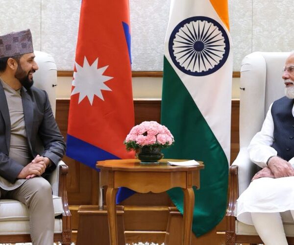 भारतीय प्रधानमन्त्री मोदी र रास्वपा सभापति रवि लामिछानेबीच भेटवार्ता