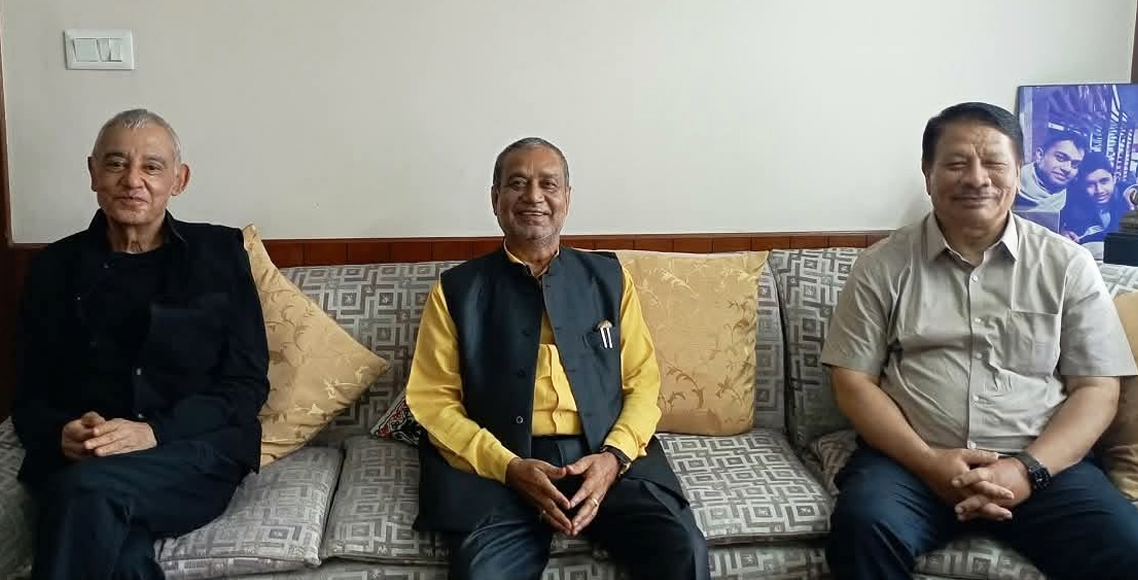 निधि निवासमा शशांक, प्रकाशमान र विमलेन्द्रबीच छलफल