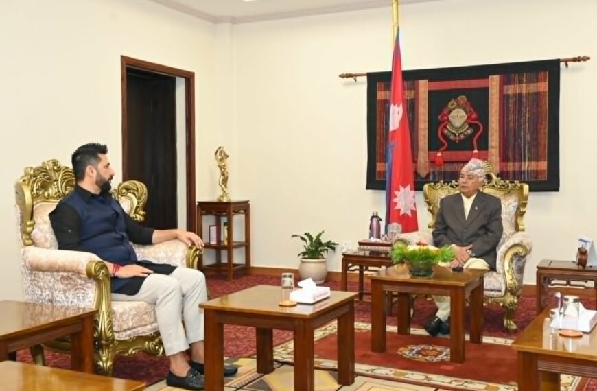 राष्ट्रपति भेट्न शीतल निवास पुगे रास्वपा सभापति रवि लामिछाने