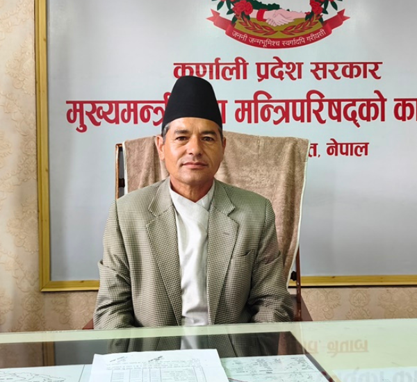 कर्णालीका मुख्यमन्त्री शाहीले भदौ ३ मा विश्वासको मत लिने