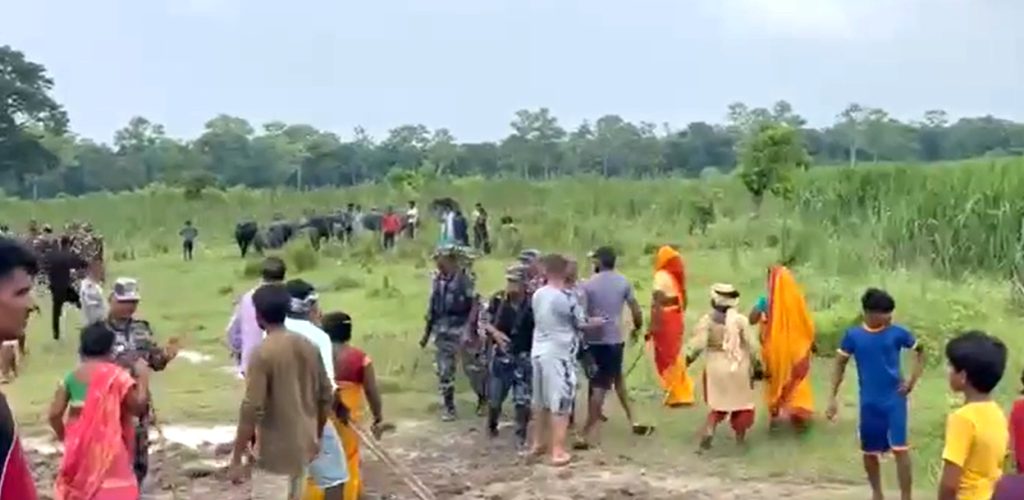 सुस्तामा नेपाली भूमि पसेर भारतीय एसएसबीले अस्थायी&hellip;
