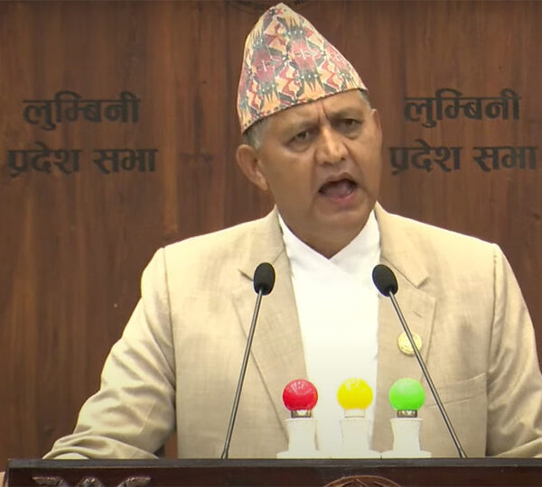 लुम्बिनीका मुख्यमन्त्री चेतनारायणले पाए विश्वासको मत : पक्षमा ४५, विपक्षमा २६ मत