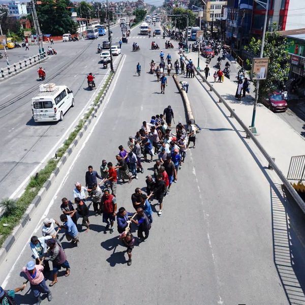 काभ्रेको नाला वनबाट काठमाडौं ल्याइयो इन्द्रजात्राको लिङ्गो 