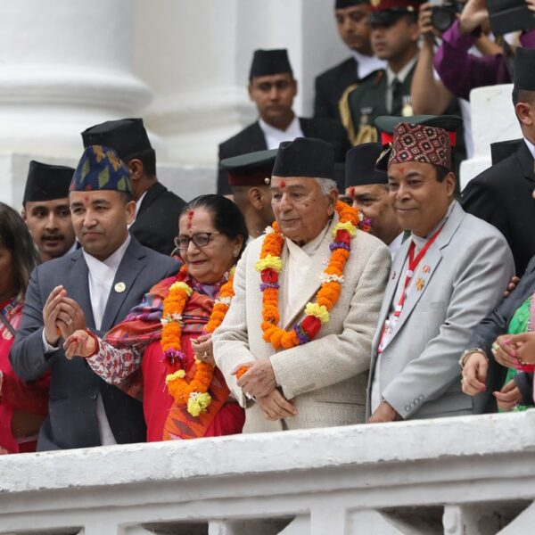 राष्ट्रपति पौडेलले गरे वसन्तपुर पुगेर इन्द्रजात्रा अवलोकन