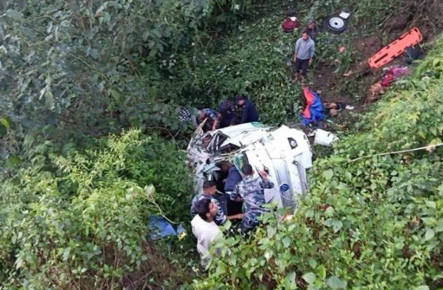 रुकुम पश्चिममा जिप दुर्घटना, चालकसहित दुई जनाको मृत्यु