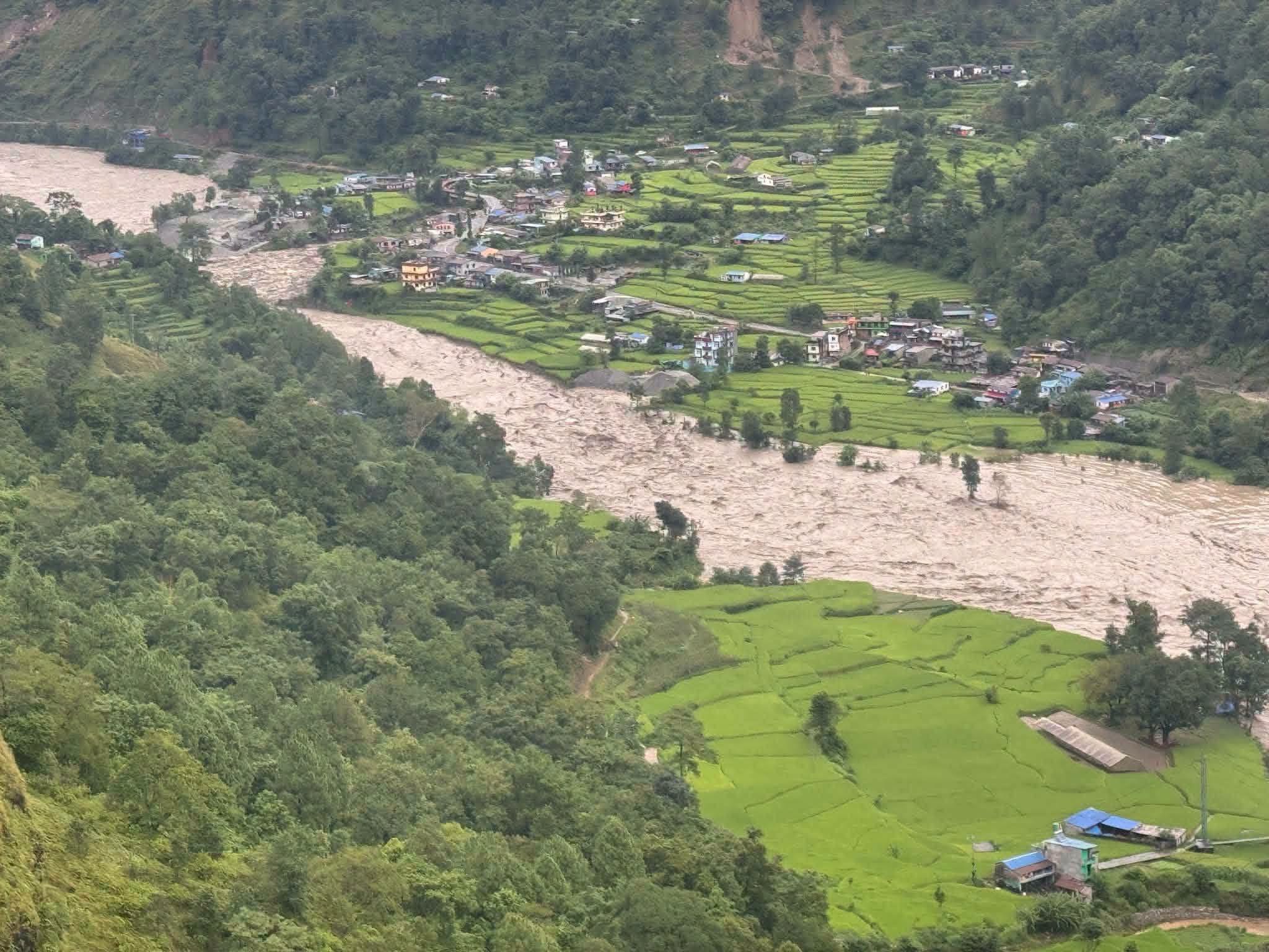 कालीगण्डकीको बाढीले पर्वतको जलजलामा ठूलो क्षति
