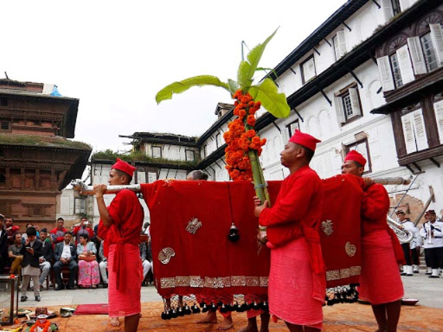 आज नवरात्रको सातौं दिन, फूलपाती भित्र्याइँदै